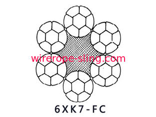 DRAHTSEIL-gute Ermüdungsfestigkeit 6XK7+FC 6TX7+FC Stahlund Verdrängungs-Widerstand