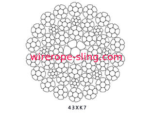 43 Drahtseil-Antirotation X K7 zusammengepreßte 16mm - 40mm Durchmesser für Turmkran