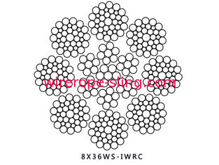 Heller leichter Hafen des anhebendes Drahtseil-langer Service-8x36WS IWRC und mobiler Kran