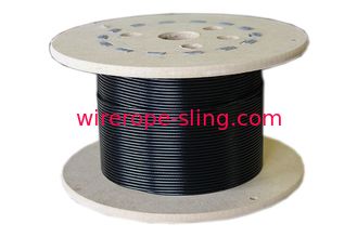 Drahtseil-Strang-Kern-Schwarz-Vinyl des Edelstahl-7x7 beschichtet für Garten-Dekoration