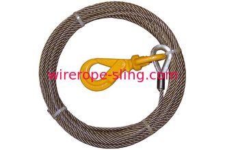 Stahlkern-Draht-Seilwinde, Stahlhandkurbel-Kabel-Selbst, der Schwenker-Haken zuschließt