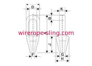 Geschlossene Spelter Socket Drahtseil Bridle Slings, 6mm - 100mm Draht Hebeschlingen