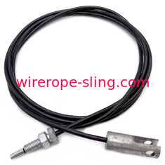Portable 5,0 mm Drahtseil Lifting Slings Schwarz Farbe Mit U-fach 7 * 19/7 * 7