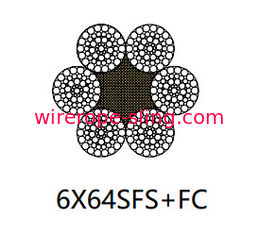 6 x 64 Sfs Edelstahldraht Kabel Multilayer Seil gestrandet linearen Kontakt