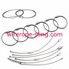 Stahlanschlagseil-Gepäckanhänger-Schleife Keychain-Ring, Sicherheits-Riemen für das Anheben
