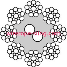 Spezielles LKS - Stahldrahtseil F4E Ungalvanized, Drahtseil des langlebigen Gutes 10mm