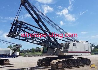 Drahtseil LKS 8-2 des Gitter-Boom-Kran-Boom-Anhänger-8mm CPplastikauffüllen