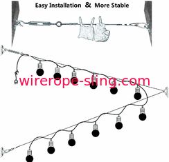 Kugel-Ketten-Licht-Suspendierungs-Ausrüstungs-Drahtseil-Versammlungs-Kabel-Spannvorrichtung und Haken