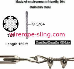 Kette im Freien beleuchtet hängende der Ausrüstungs-1x19 Suspendierungs-Ausrüstung Edelstahl-des Drahtseil-304