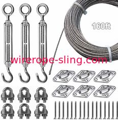 Kette im Freien beleuchtet hängende der Ausrüstungs-1x19 Suspendierungs-Ausrüstung Edelstahl-des Drahtseil-304