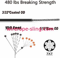 Ketten-helles hängendes Ausrüstungs-überzogenes Stahldrahtseil mit 150 FT-Suspendierungs-Ausrüstung