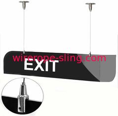 4Pcs 2mm x 6,5 Füße Drahtseil-Edelstahl-mit schützender Plastikjacken-Versammlung