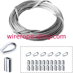 Marinequalität 316, die Edelstahl-Drahtseil der Ausrüstungs-Flugzeug-2mm mit der Eisenbahn befördert