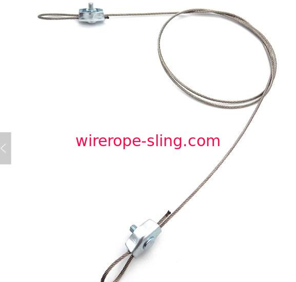 Beleuchtung Stahldrahtseil Sling Durchmesser 1,5 mm mit Schraubklemme 7 X 7 Bau