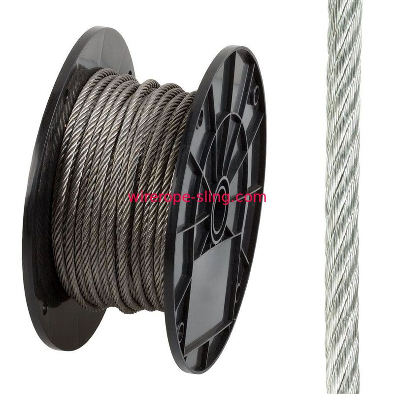 304 316 Edelstahl Drahtseil Flexible 7 X 37 Für Marine / Emporheben