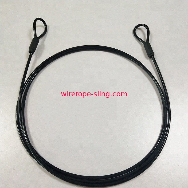 Pvc-beschichtete Drahtseil-Zaum-Riemen 7 X 19 5mm flexibel mit schrumpfbarem Rohr