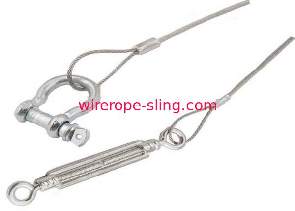 3.0mm - 11mm Durchmesser-Anschlagseil rostfrei mit Shackels/Turnbuckels