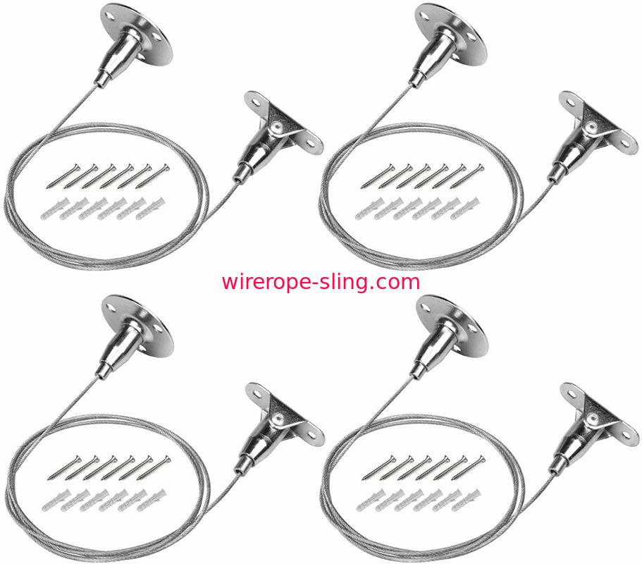 4 Edelstahl-Drahtseil der PC-Suspendierungs-Kabel-Ausrüstungs-4mm für Anschlagtafel-Malerei