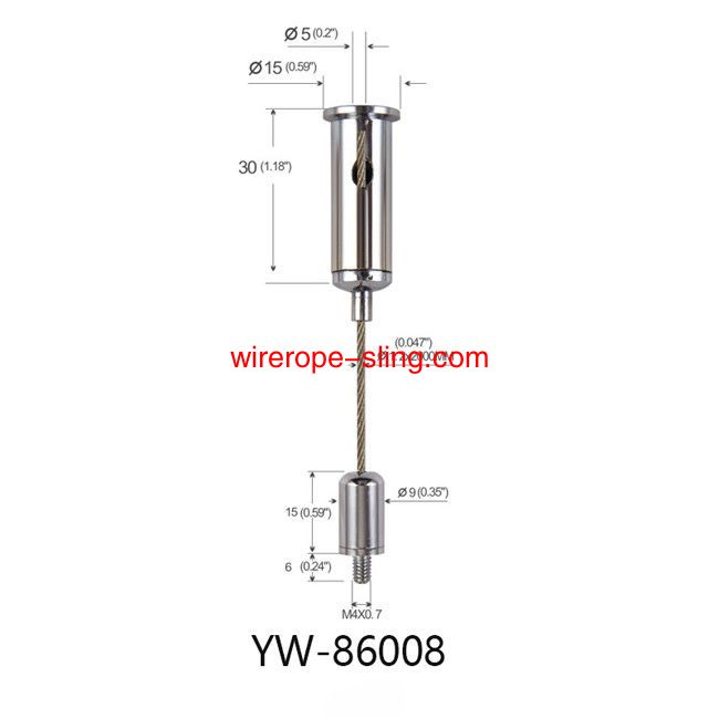 Lighting Hardware Linear Light Wire Suspension Hanging Kit Einstellbare YW86005