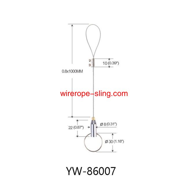 Lighting Hardware Linear Light Wire Suspension Hanging Kit Einstellbare YW86005