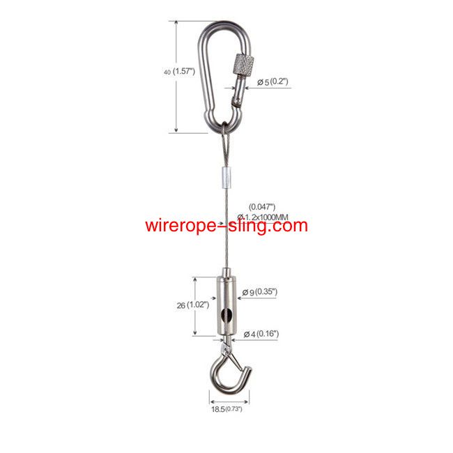 Edelstahl Acoustic Panel Light Suspension Hanging Kit System YW86020
