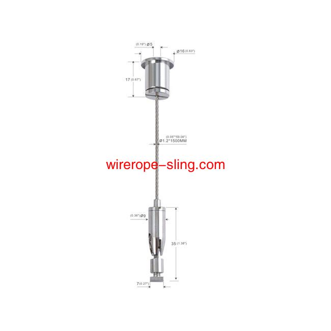 Led Light Cable Suspension Hanging Kit Messing Material mit Swingable Gripper YW86334