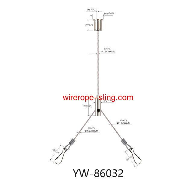 Kupfer Material LED-Panel Lights Y passt Decken Kabel Hanging Kits YW86032