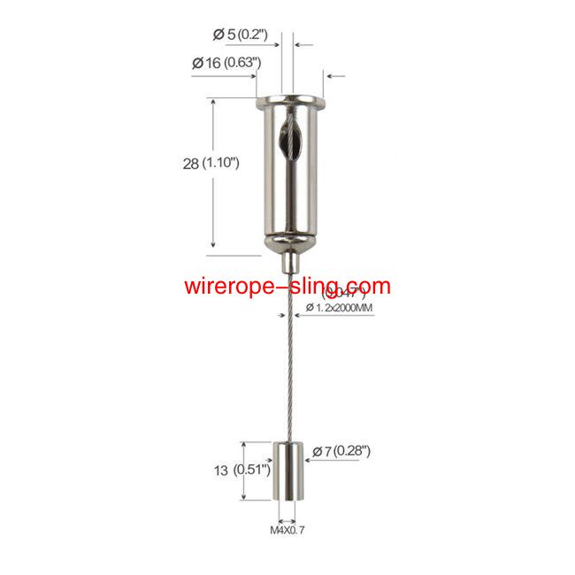 Self Locking Cable Suspension Kits Up and Down Adjustable YW86010