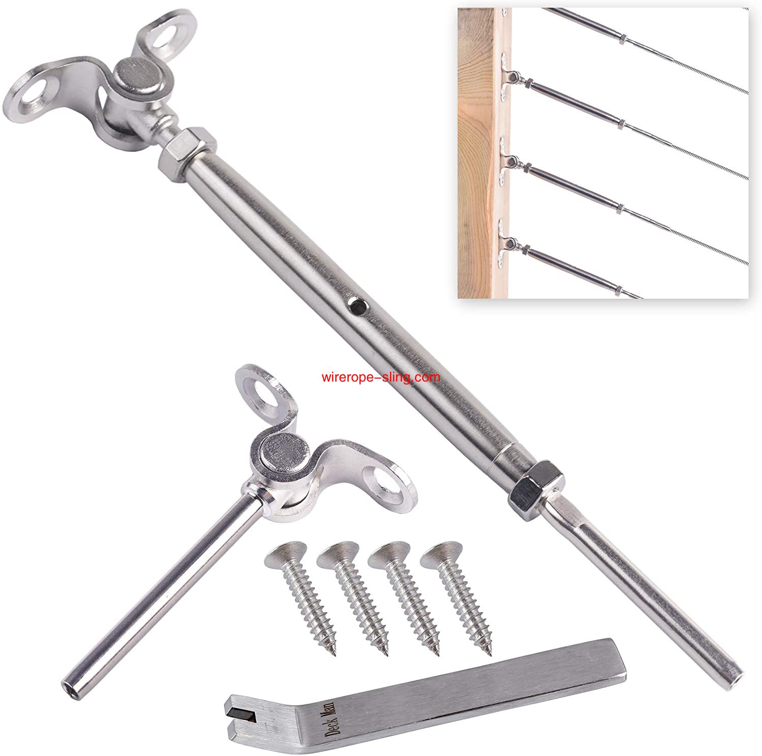 Edelstahl Drahtseil Einstellbarer Winkel 1/8